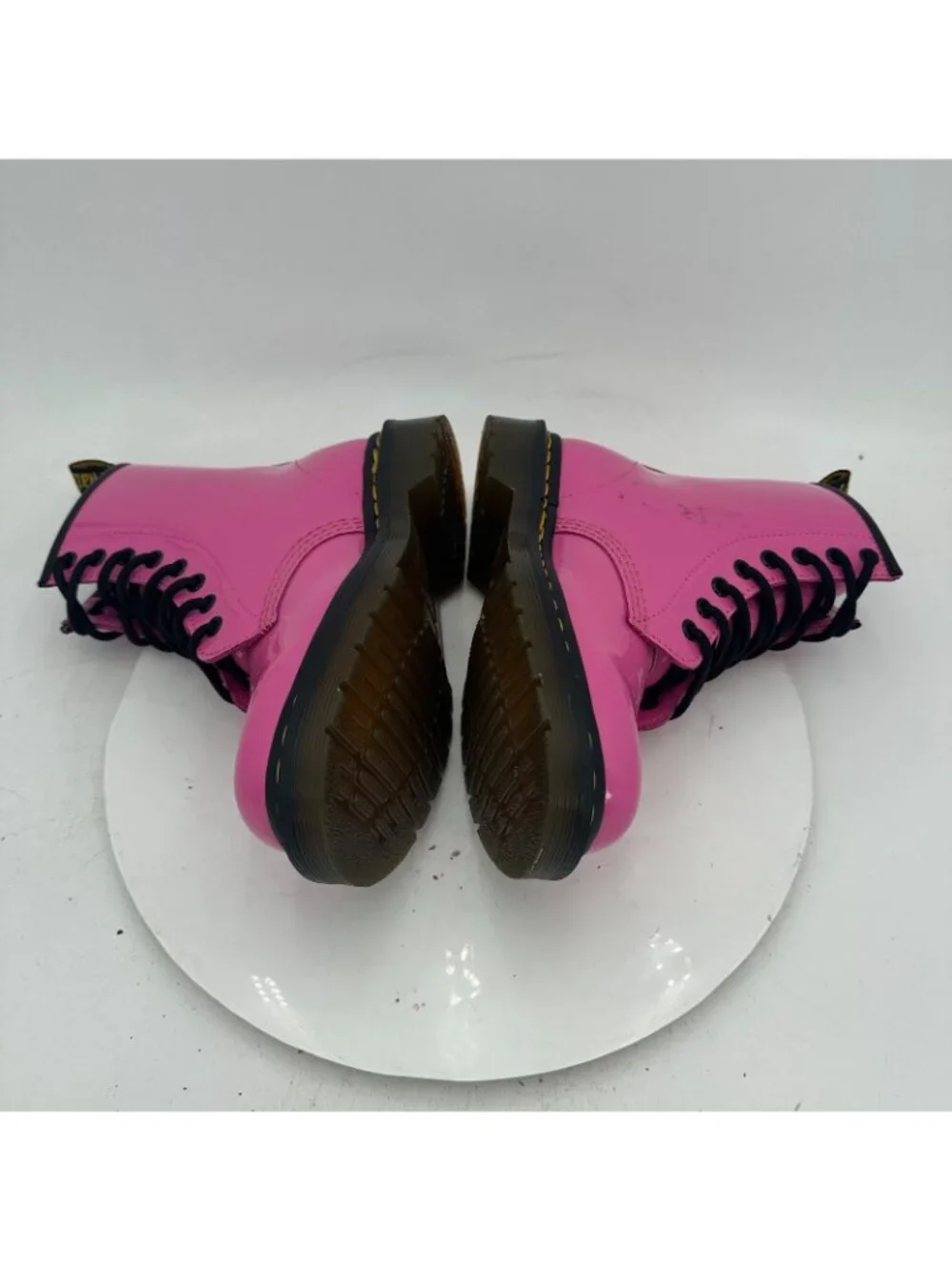Dr. Martens Women Size 6 Men 5 Hot Pink Leather 8 Hole Lace Up Combat Boot